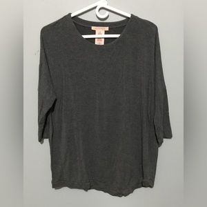 Small 3/4 length oversized womens shirt